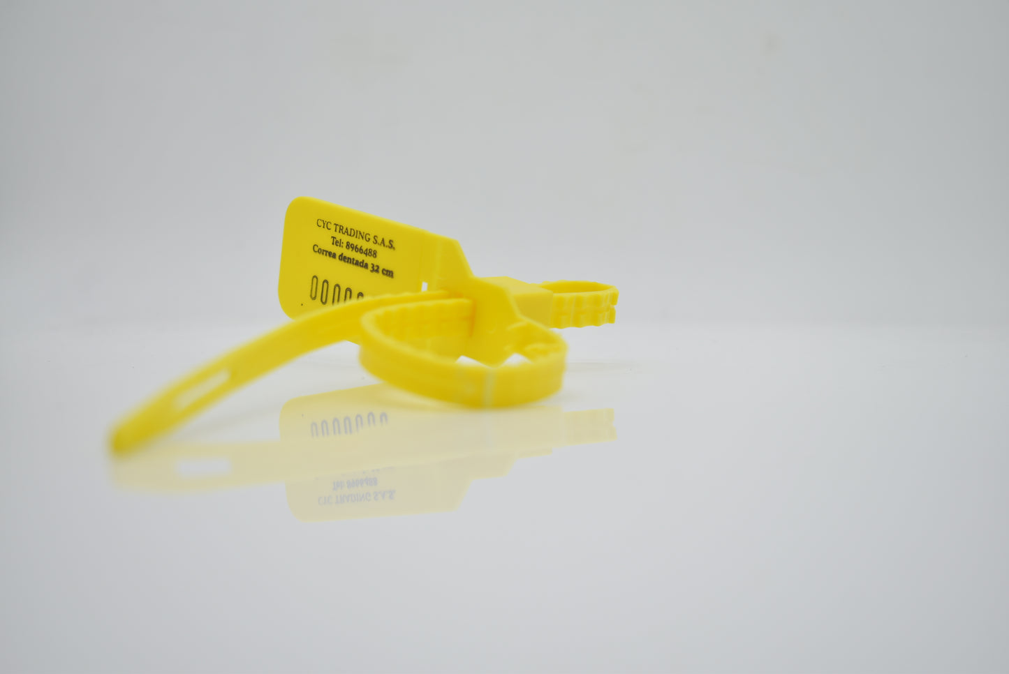 Double security seal with toothed closure of 35 cm